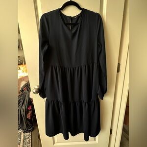 SHEIN Navy Long Sleeve Dress